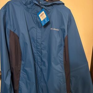 Columbia Women's Two-Tone Blue Arcadia II Windbreaker Jacket